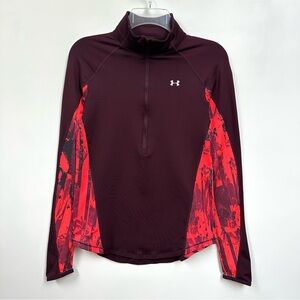 Under Armour ColdGear Fitted Long Sleeve Half Zip Pullover • Sz M • EUC